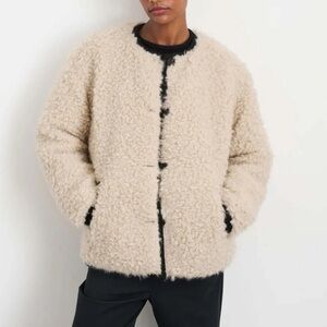 Alex Mill NWT polar shearling reversible jacket